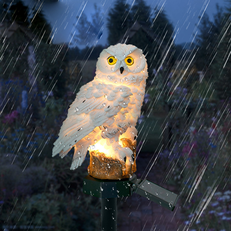 Solar Owl Statue Garden Light  - Outdoor Lighting Manufacturers のレビューと価格