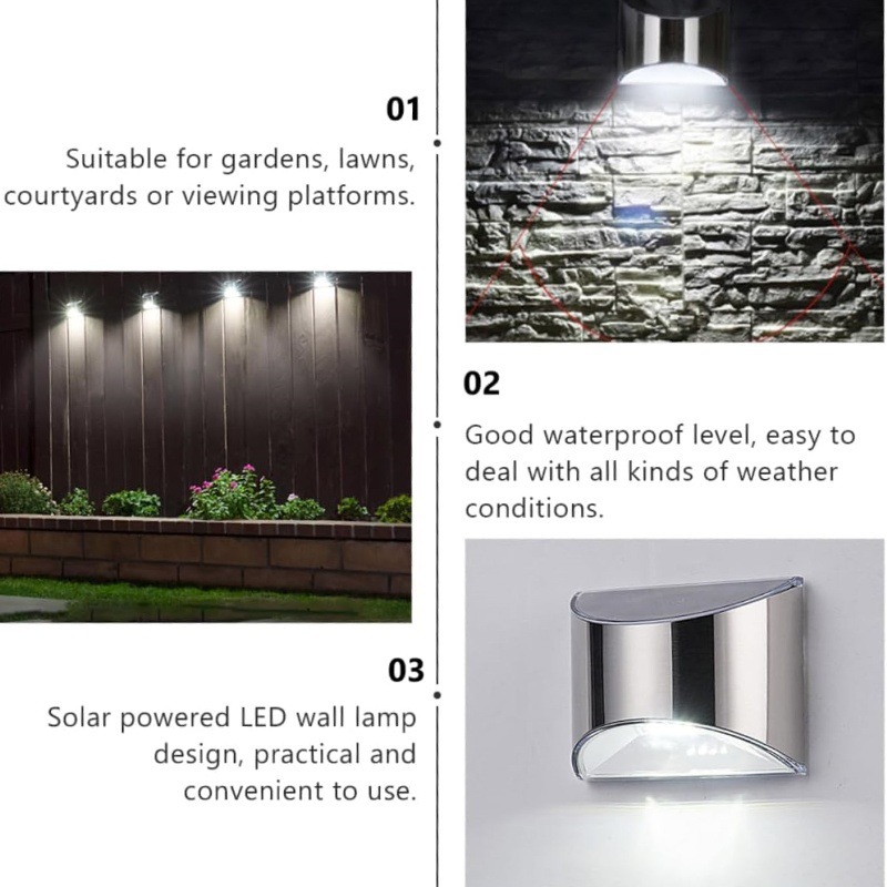 2Pcs Solar Garden Light Stainl - Xl Outdoor Lighting のレビューと価格