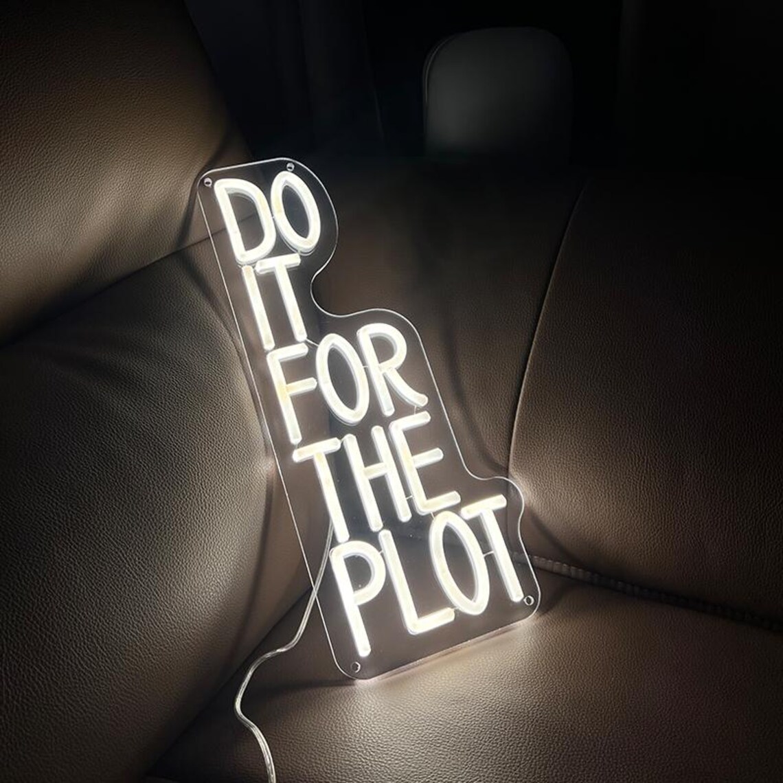 Do It For The Plot Neon Sign,M - Outdoor Lighting Quotes のレビューと価格