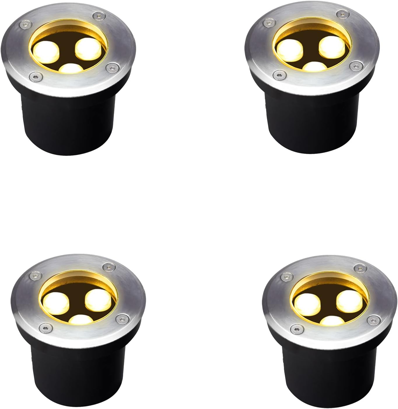4 Pack Outdoor In Ground Light - Outdoor Lighting Underground Wiring のレビューと価格