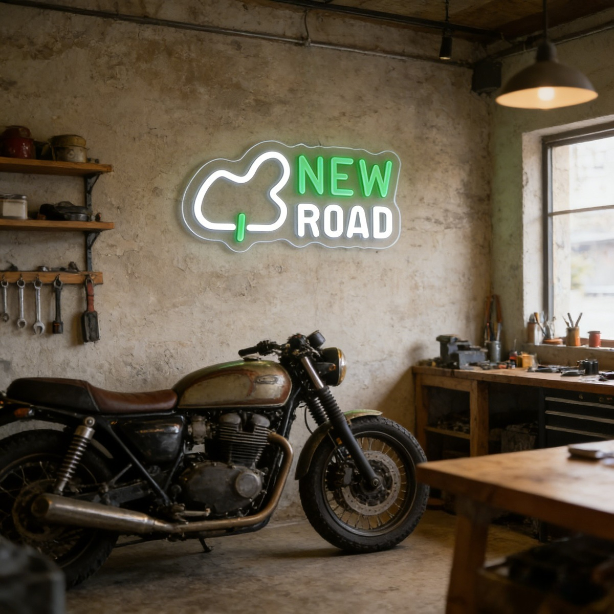 NEW ROAD Inspirational LED Neo - Outdoor Lighting Quotes のレビューと価格