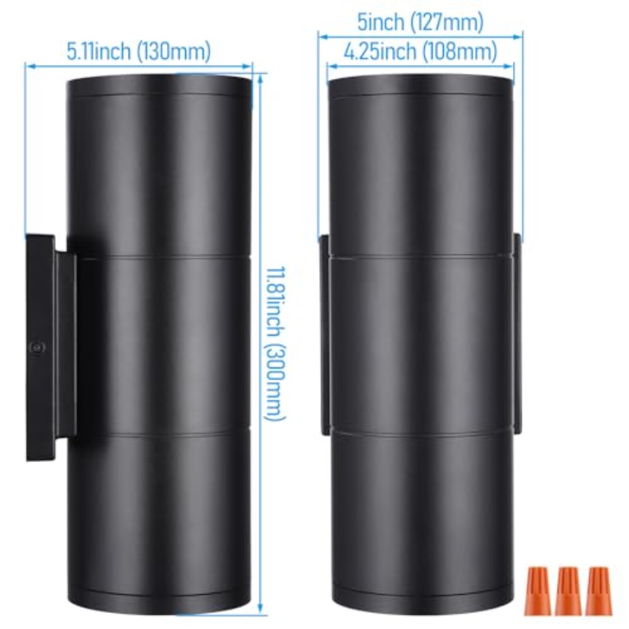 3000K LED Cylinder Up Down Wal - Outdoor Lighting Up And Down のレビューと価格
