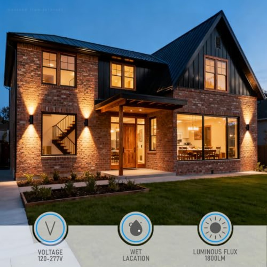 3000K LED Cylinder Up Down Wal - Outdoor Lighting Up And Down のレビューと価格