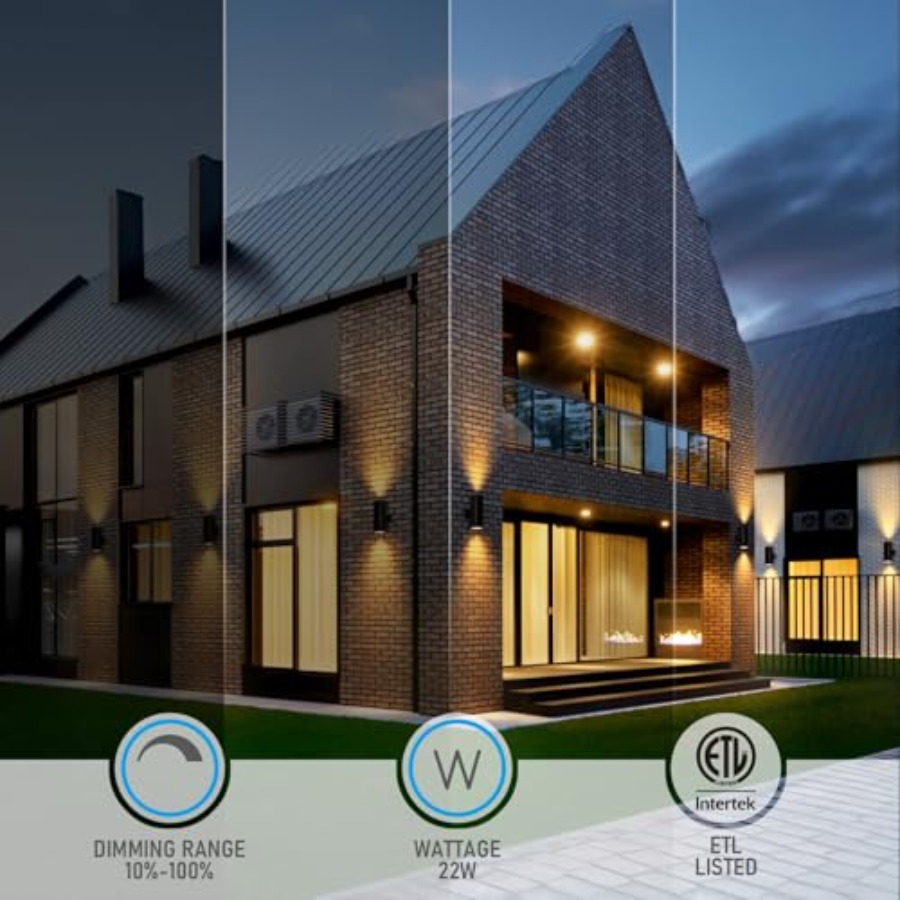 3000K LED Cylinder Up Down Wal - Outdoor Lighting Up And Down のレビューと価格