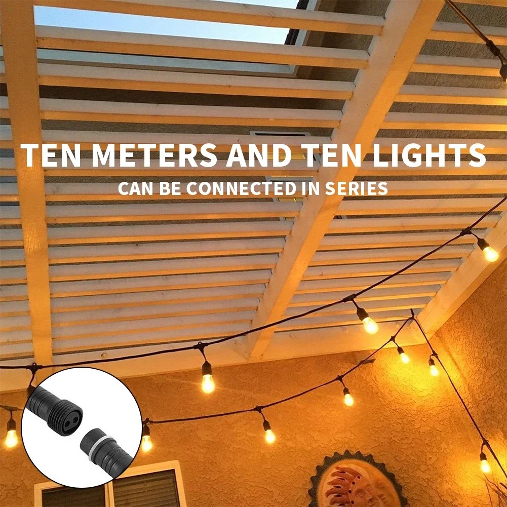 10m LED String Lights 10 Hangi - Outdoor Lighting Socket のレビューと価格