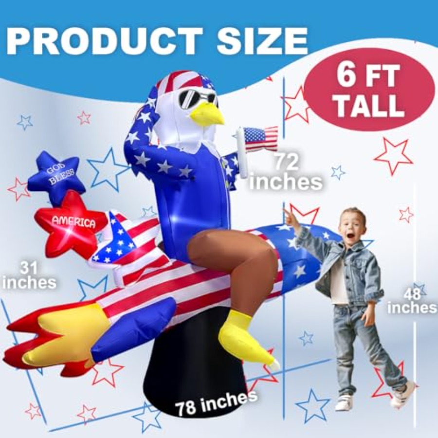 Outdoor 6ft inflatable America - Outdoor Lighting Manufacturers のレビューと価格