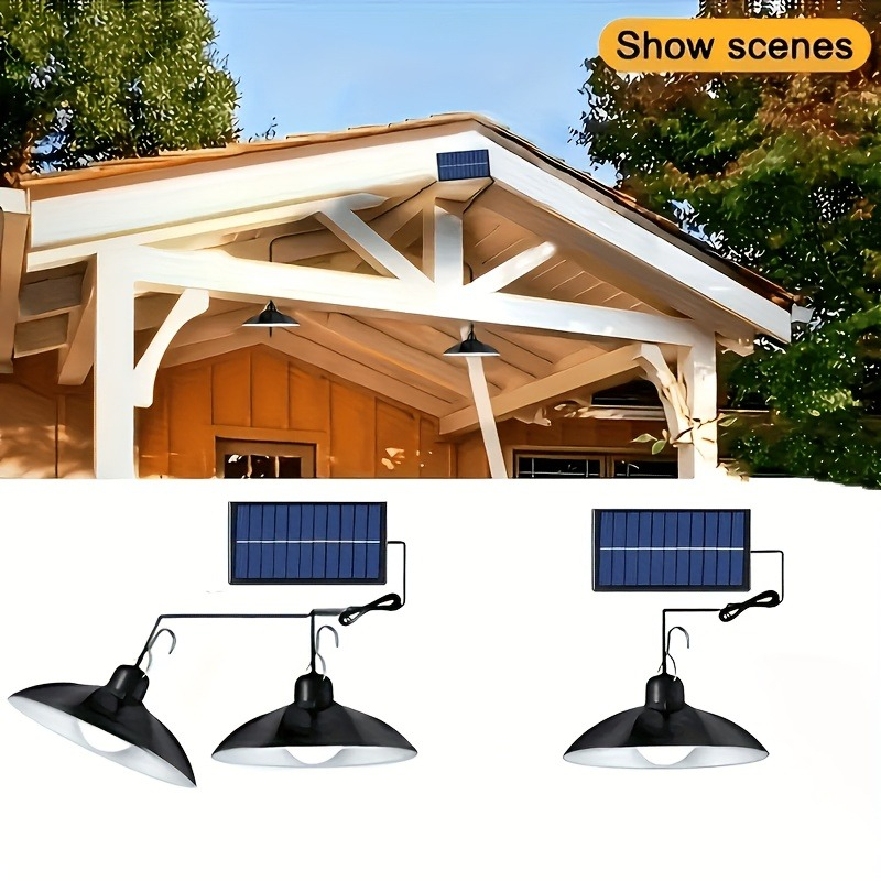 1pc Solar Pendant Light Outdoo - Outdoor Lighting Modern のレビューと価格