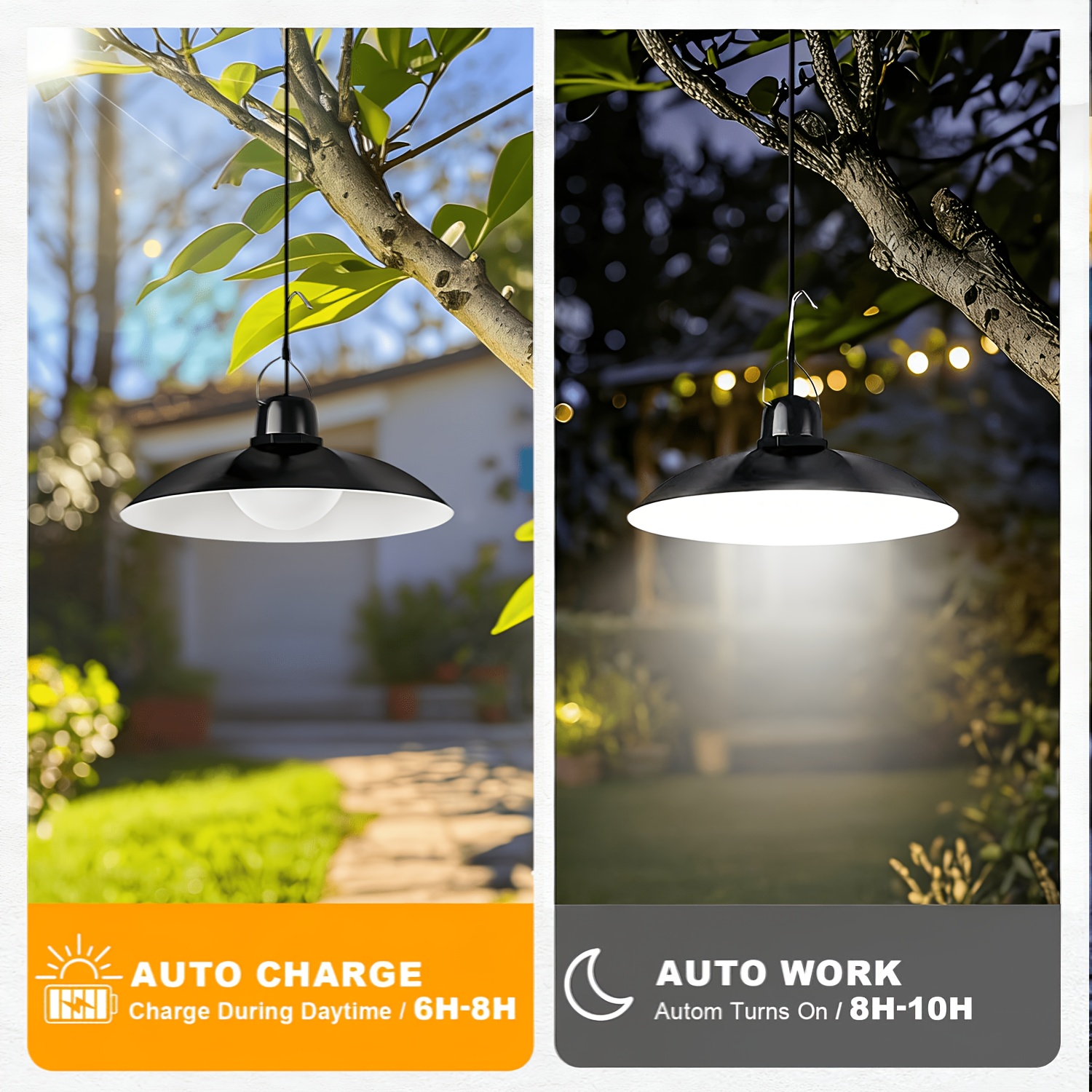 1pc Solar Pendant Light Outdoo - Outdoor Lighting Modern のレビューと価格