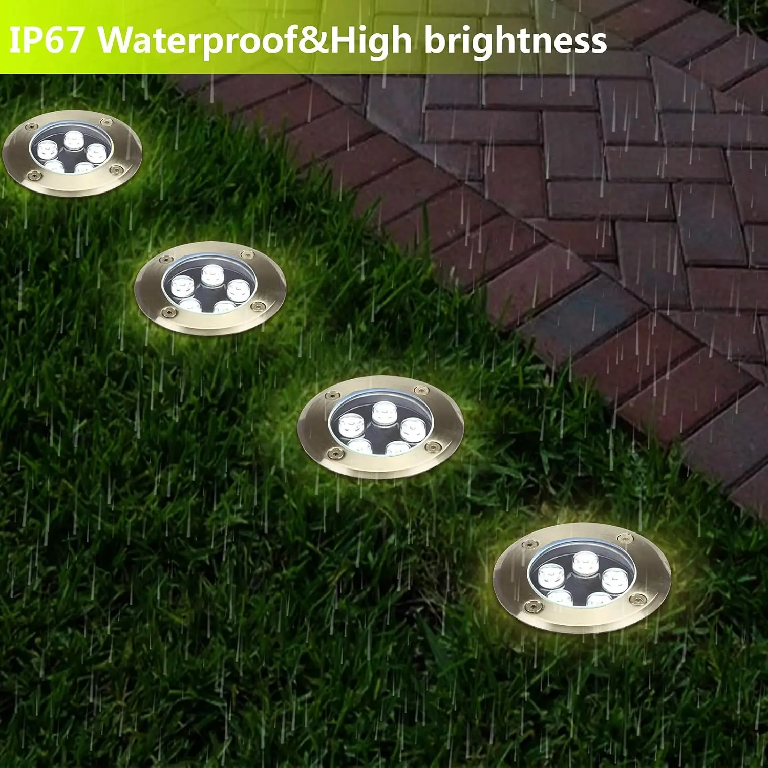 Outdoor Recessed Pathway Light - Outdoor Lighting Underground Wiring のレビューと価格