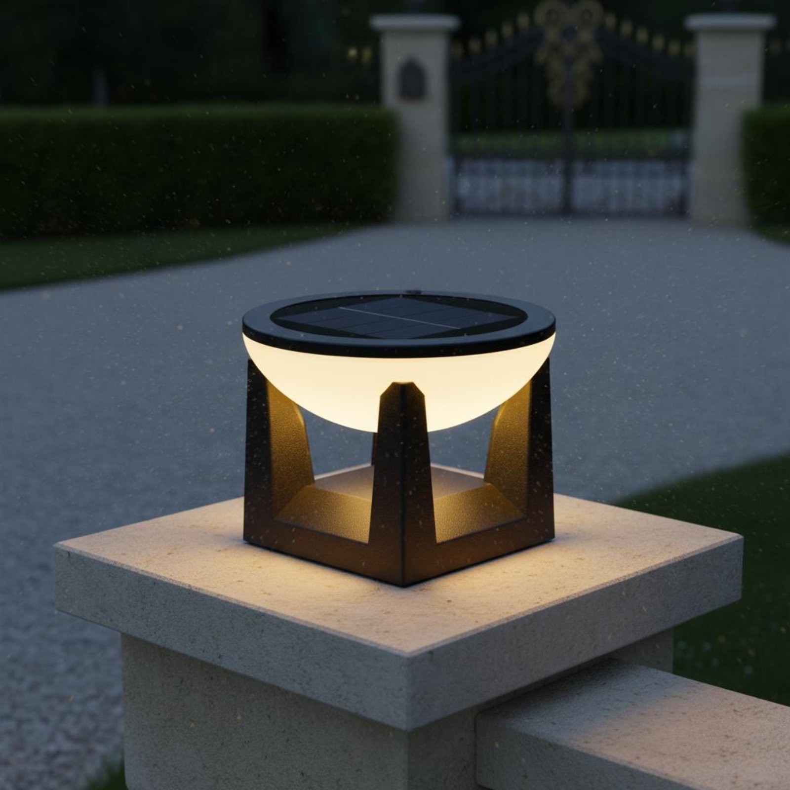 Solar Post Light Easy to Insta - Outdoor Lighting Traditional のレビューと価格