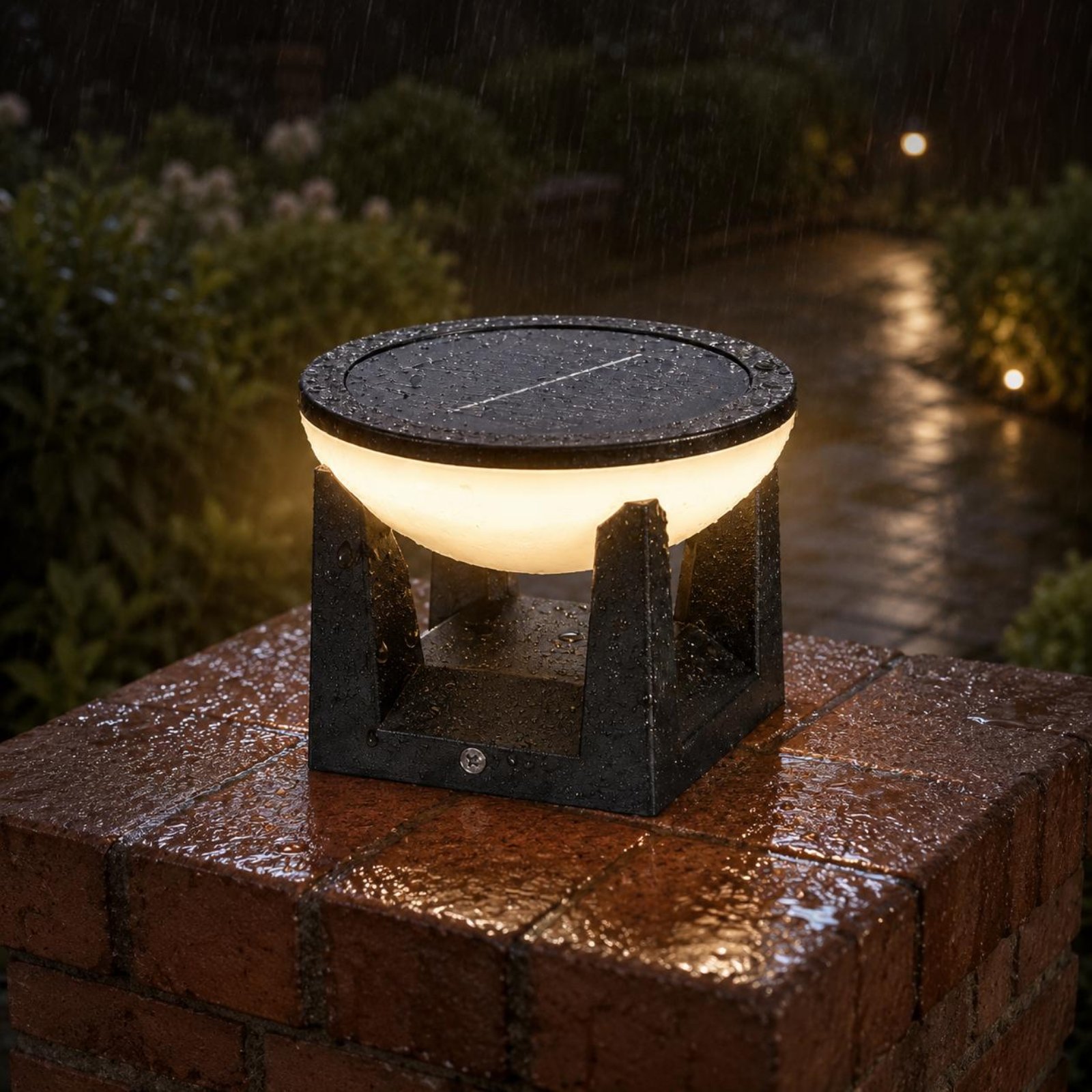 Solar Post Light Easy to Insta - Outdoor Lighting Traditional のレビューと価格