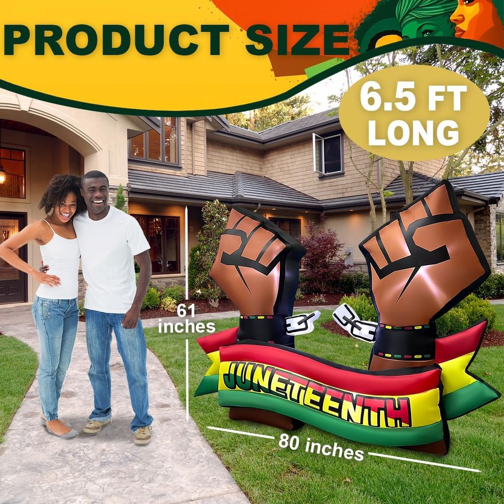 6.5FT Long Juneteenth Iatables - Outdoor Lighting Manufacturers のレビューと価格