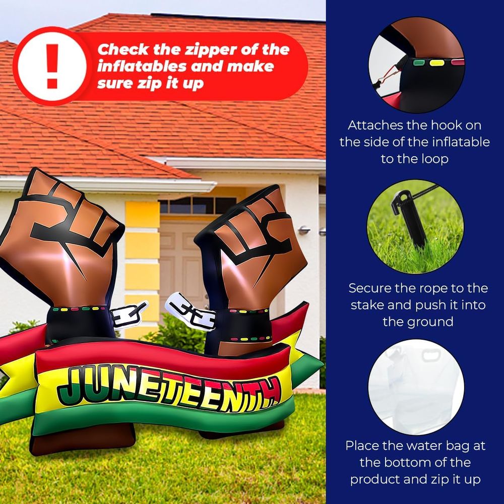 6.5FT Long Juneteenth Iatables - Outdoor Lighting Manufacturers のレビューと価格