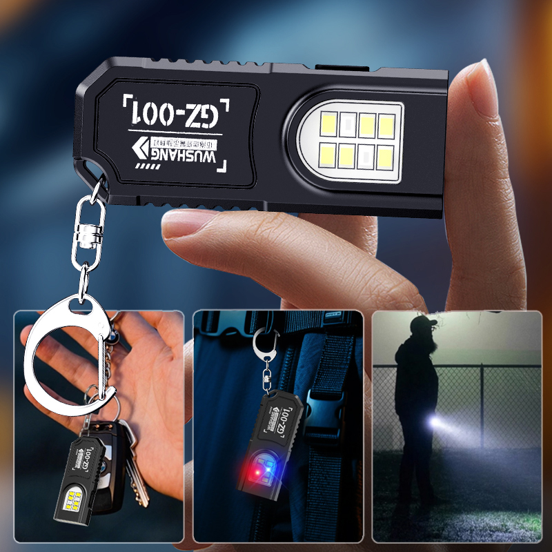 Portable Keychain LED COB Flas - Outdoor Lighting Lanterns のレビューと価格
