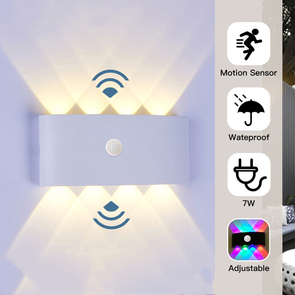 PIR Motion Sensor Wall Lamp AC - Outdoor Lighting Up And Down のレビューと価格