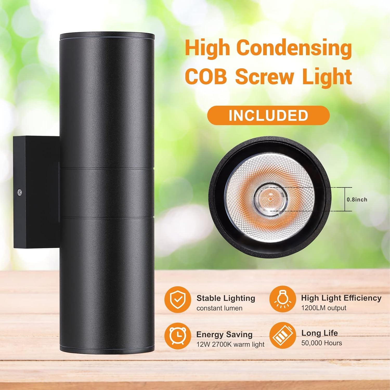 Outdoor Wall Lights 2 Pack, In - Outdoor Lighting Up And Down のレビューと価格