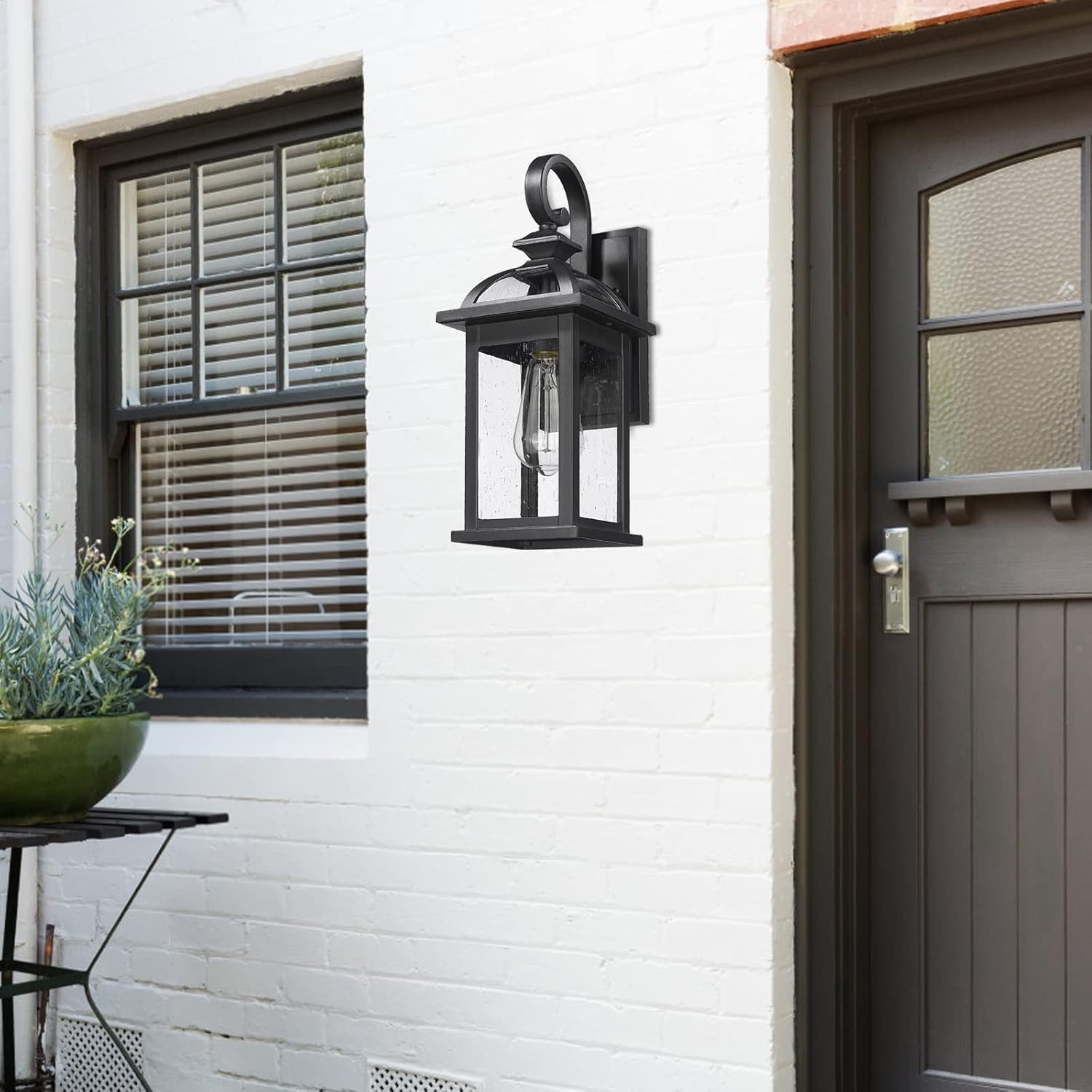 Outdoor Wall Sconce with Seede - Outdoor Lighting For Front Of House のレビューと価格