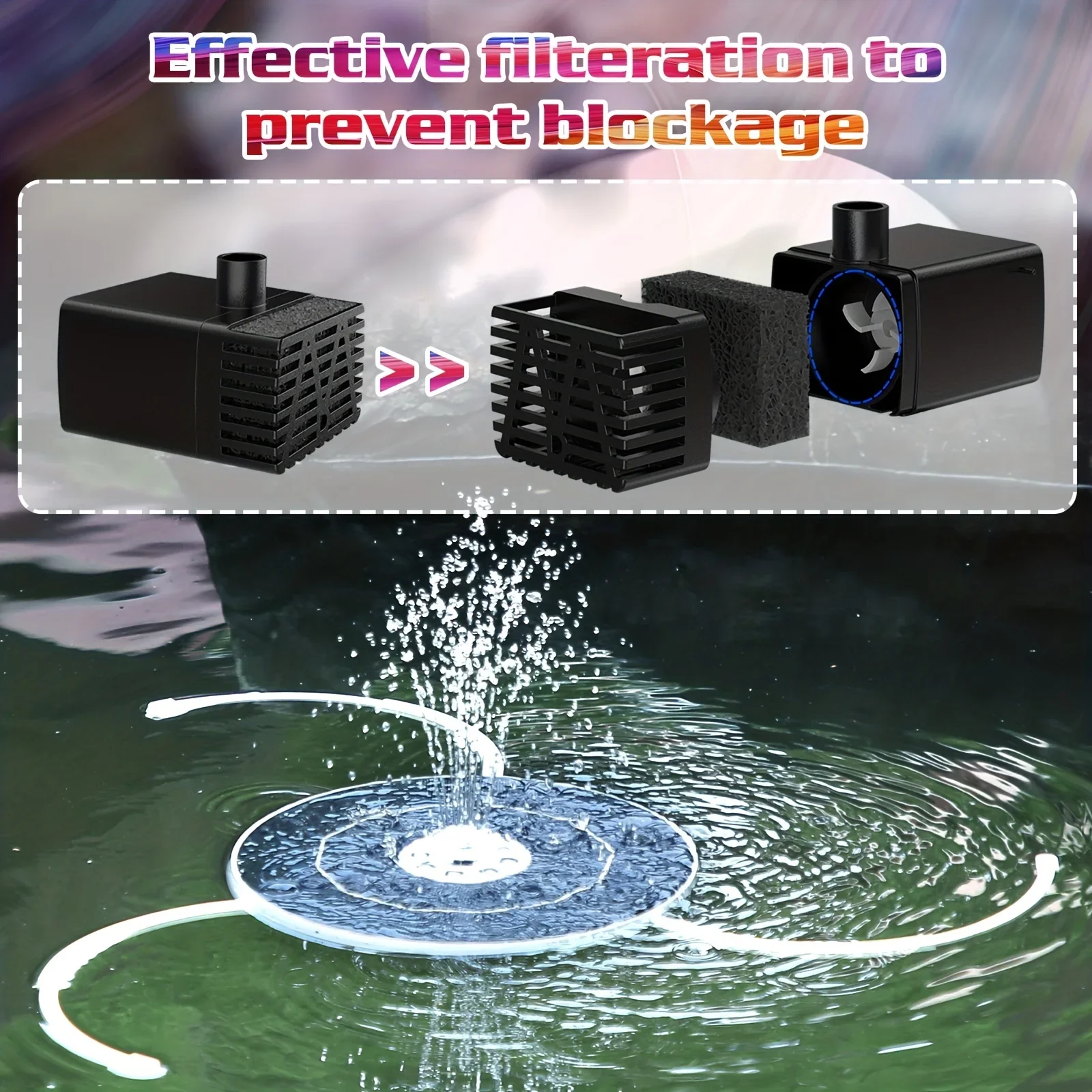 6.5W LED Solar Fountain Pump w - Outdoor Lighting Manufacturers のレビューと価格