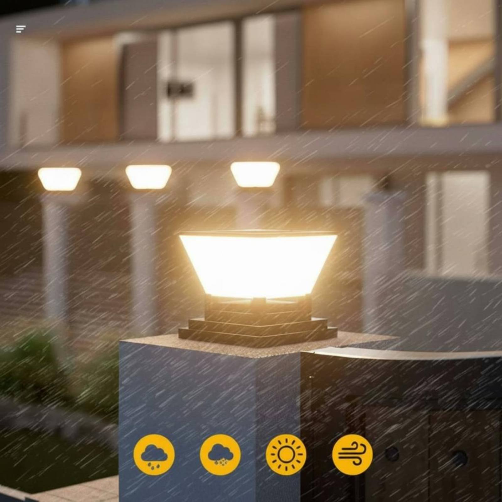 Solar Post Light Water Resista - Outdoor Lighting Modern のレビューと価格